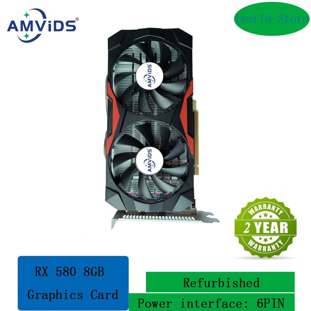 Rx 580 8Gb 2048Sp Gpu - RX 580 8GB 그래픽 카드, 2048SP