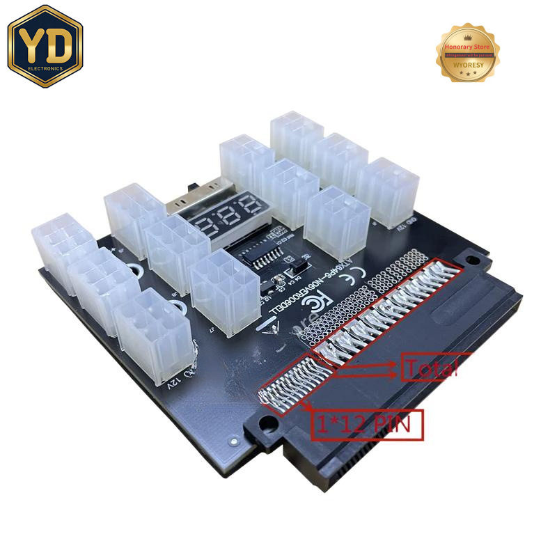 YD PCI-E 12V 50핀 - ATX 12 X 6핀 - 2400W Server Psu Breakout Board 리뷰 및 가격