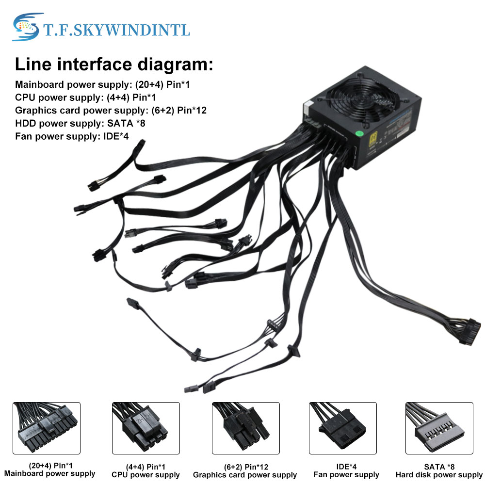 풀 모듈러 ATX PC 전원 공급 장치, 2000W E - 2000W Atx Mining Power Supply 리뷰 및 가격