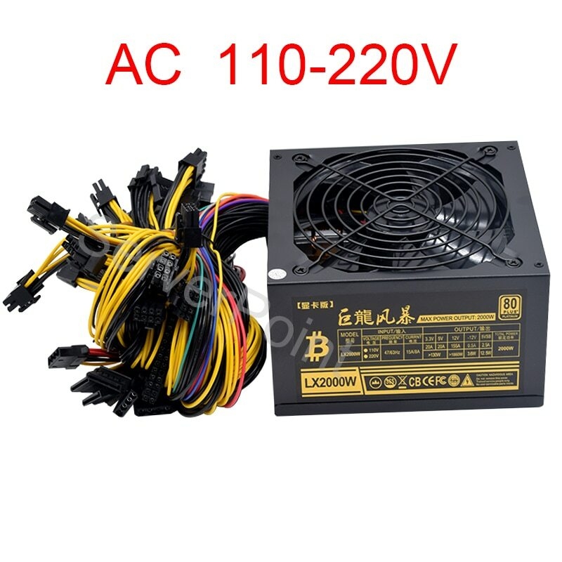 AC110-220v ATX PC 2000W 전원 공급  - 2000W Atx Mining Power Supply 리뷰 및 가격