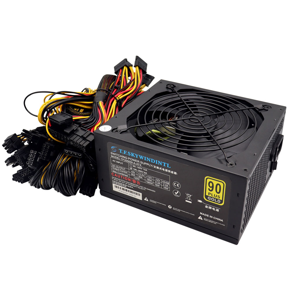 컴퓨터 마이닝 MINER BTC 데스크탑 220v용 T - 2000W Atx Mining Power Supply 리뷰 및 가격